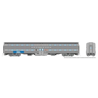Rapido 145005 - HO Gallery Commuter Car: Metra - Burlington: Set #2 (Cab: 801 Coaches: 762 780)