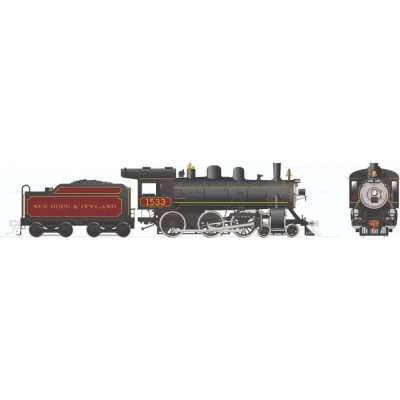 Rapido 603520 - HO Scale H-6-g 4-6-0 (DC/DCC/Sound): New Hope & Ivyland: #1533