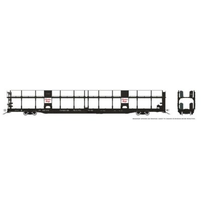 Rapido 1024001 - HO NSC 89' Bi-Level Autorack: CPR - Script: 6-Pack