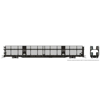 Rapido 1024101 - HO NSC 89' Tri-Level Autorack: CPR - Script: 6-Pack