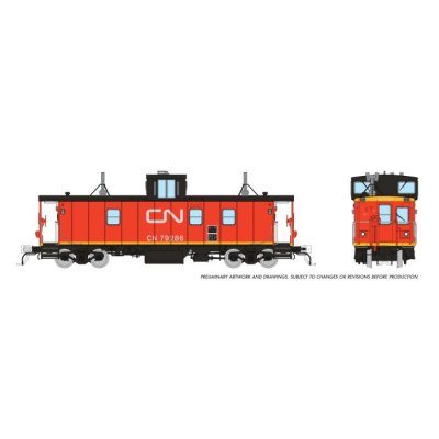 Rapido 166037 - HO HS Caboose: CN - International Service: #79286