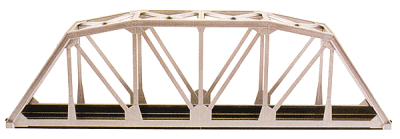 Atlas 593 - HO Scale 18" Through-Truss Bridge - Kit -- Code 83 Track (black