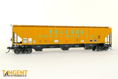 Tangent 20082-01 - HO Soo Line (SOO) “Kellogg Grain” 1989+ PS4750 Covered Hopper #111385