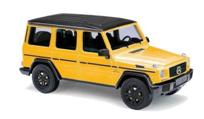 Busch 51472 - HO Scale 2008 Mercedes-Benz G-Klasse SUV - Assembled -- Edition 35 (yellow, black)