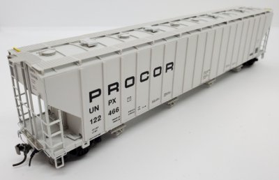 Rapido 157006 - HO 5820 Covered Hopper - Procor/UNPX (Mid Black Solid) (6pk) - FINAL SALE