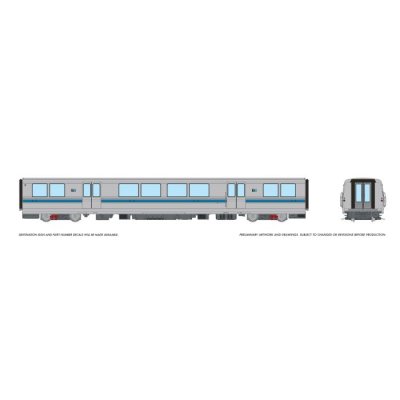 Rapido 204011 - HO Scale Bay Area Rapid Transit: B Intermediate Car #2