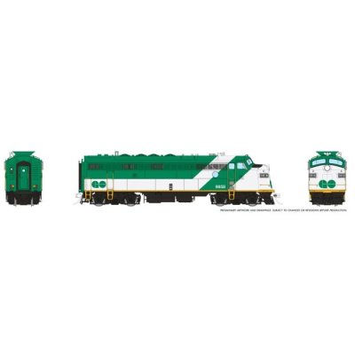 Rapido Trains 222048 - HO APCU (DC/Silent): GO - Green & White: #9858
