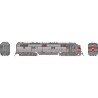 Rapido 29512 - HO EMD E7A (DC/DCC/Sound): Chicago, Burlington & Quincy - Silver Scheme: #9926B