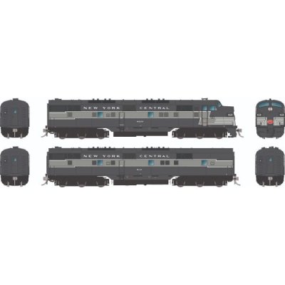 Rapido 29521 - HO EMD E7A + E7B (DC/DCC/Sound): New York Central - Lightning Stripe: #4028 + #411...