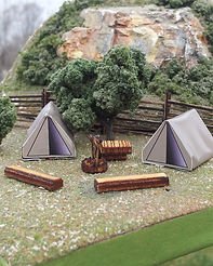 Osborn Model Kits 3113 - N Scale Camping Scene