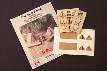 Osborn Model Kits 3113 - N Scale Camping Scene