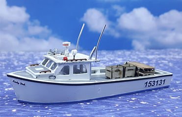 Osborn Model Kits 3123 - N Scale Northumberland Strait 45' Lobster boat Waterline kit