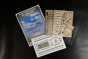 Osborn Model Kits 3123 - N Scale Northumberland Strait 45' Lobster boat Waterline kit