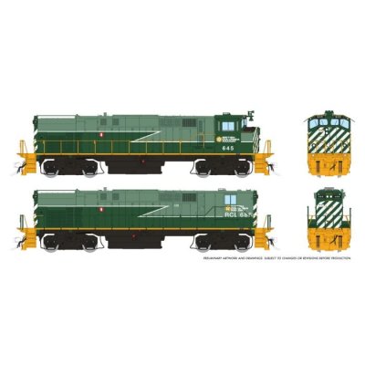 Rapido 33030 - HO M420 + M420B (DC/Silent): BCR - Green Lightning Stripe Scheme: #645 + #688
