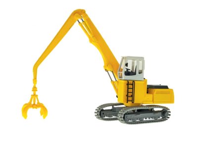Kibri 11287 - HO Scale Liebherr R 934 Litronic HD-SL Crawler Loader with Grapple - Kit -- Yellow,...
