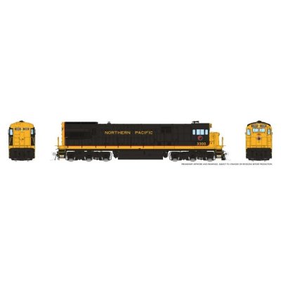 Rapido 43013 - HO GE U33C (DC/Silent): Northern Pacific: #3300
