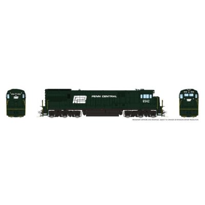 Rapido 43017 - HO GE U33C w/ fairing (DC/Silent): Penn Central: #6542