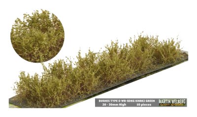Martin Welberg Scenic Studios WB-SDKG - Bushes - Type D - Khaki Green