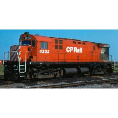 Rapido 45018 - HO MLW C424 (DC/Silent): CP Rail - Action Red (8" Stripes) (DRS-24b): #4223
