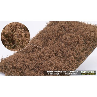 Martin Welberg Scenic Studios WB-SFLB - Bushes - Light Brown