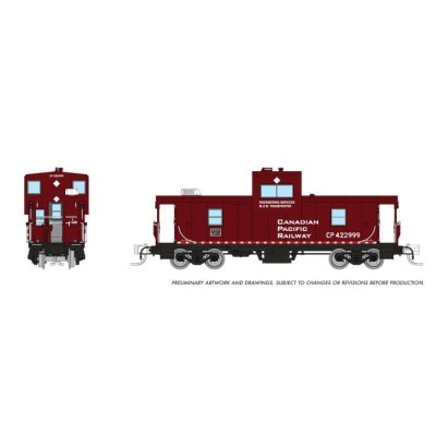 Rapido 510052 - N Wide Vision Caboose: CP Rail - Engineering Maroon: #422999