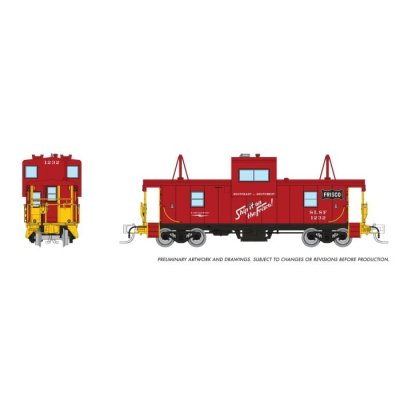 Rapido 510069 - N Wide Vision Caboose: Frisco: #1232