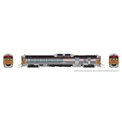 Rapido 516560 - N Budd RDC-3 (Ph 1) (DC/DCC/Sound): Canadian Pacific - Maroon: #9023