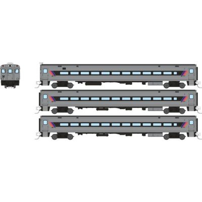 Rapido 528067 - N Comet Car: NJ Transit: Set #1 (Cab Car and 2 Coaches)