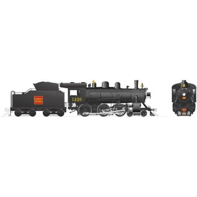 Rapido 603510 - HO Scale H-6-d 4-6-0 (DC/DCC/Sound): CNR - Straight Wafer: #1330