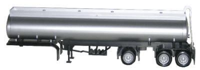 Herpa Models 5351 Ho Scale Trailer Only -- 2-Axle Elliptical Tanker w/Lift Axle