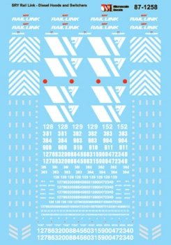 Microscale Decals 87-1258 - HO Scale Southern Railway of British Colombia - SRY Rail Link -- Dies...