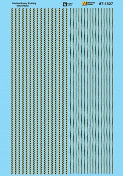 Microscale Decals 60-1527 - N Scale Caution/Safety Striping Yellow/Black
