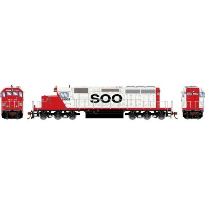 Athearn 1257 - HO EMD SD40-2 Locomotive with DCC & Sound, SOO #6609