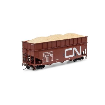Athearn 1283 - HO 40' Wood Chip Hopper with Load, CN #861008