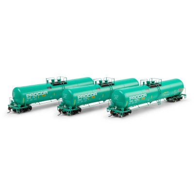 Athearn 2398 - HO ATH 30K Ethanol Tank Car, PROX #75177/75280/75345 (3)