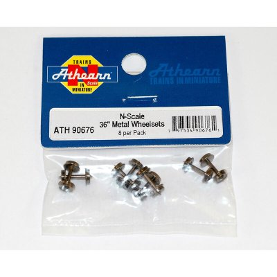 Athearn 90676 - N Scale 36" Metal Wheel Set (8)