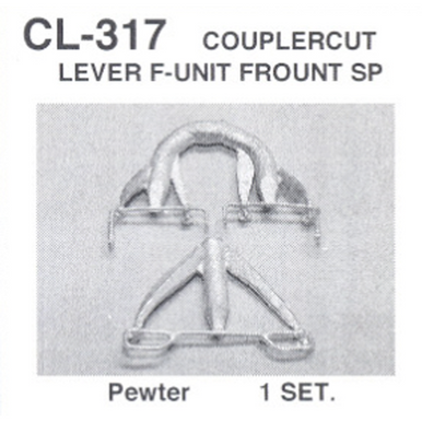 Details West 317 - HO Scale CL-317 Coupler Cut Lever - F-Unit Front, SP & Other Roads