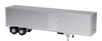 Rapido 1146996 - HO 40' Fruehauf Fluted Side Volume Van w/ Side Door: Silver, Unlettered