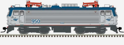 Atlas 10004636 - HO Scale AEM-7 Electric - Standard DC - Master(R) Silver -- Amtrak #933 (Phase V...