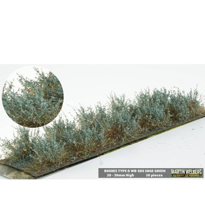 Martin Welberg Scenic Studios WB-SDS - Bushes - Type D - Sage Green