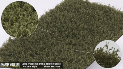 Martin Welberg Scenic Studios WB-LWBG - Weeds - Burned Green - 4.5-12mm