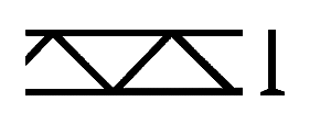 Plastruct 90411 - ABS Open Web Truss, Warren Style 1 -- 1/8 x 3" .3 x 7.6cm pkg(2)