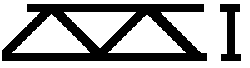Plastruct 90401 - ABS Open Web Truss, Warren Style 2 -- 1/8 x 6"