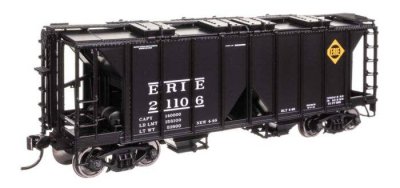 Walthers Mainline 49715 - HO Scale ACF 1958 Cu Ft Covered Hopper - Ready to Run -- Erie #21106