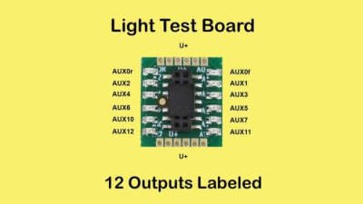 Nix Trains NTZ7 - Add-On Light Test Board -- For Decoder Buddy V1 and V5 Motherboard #494-NTZ4 & ...