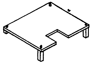 Details West 222 - HO Scale Antenna Mounting Stands pkg(2) -- Style 1