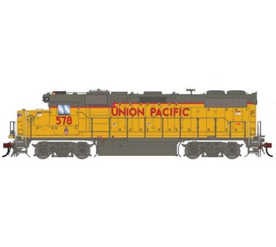 Athearn Genesis 1417 - HO GEN GP38-2 Locomotive w/DCC & Sound, UP 'Baby Wings/Yellow Sill' #578