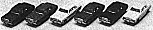 Kato 23500 - N Scale Automobile Set -- Toyota Sedans pkg(6)