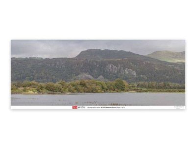 Peco SKP07 - ALL Scale Backscene Photographic Background 95 x 13" 240 x 33.3cm -- Mountain Scene