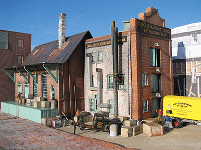 Downtown Deco 1037 - HO Scale Burgess Manufacturing Kit -- 12 x 7"